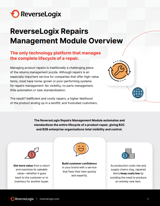 ReverseLogix Repairs Management Module Overview