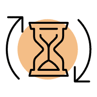 Rotating hourglass icon