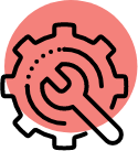 cog and wrench icon