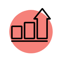 Symbol representing upward mobility in the returns experience