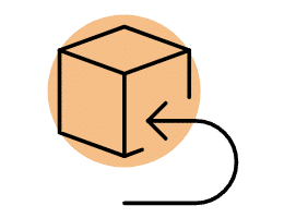A shipping box symbol