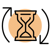 Rotating hourglass icon