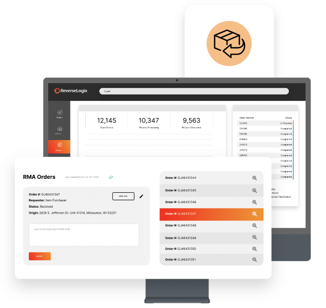 ReverseLogix RMA Orders dashboard