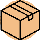 Cardboard box icon