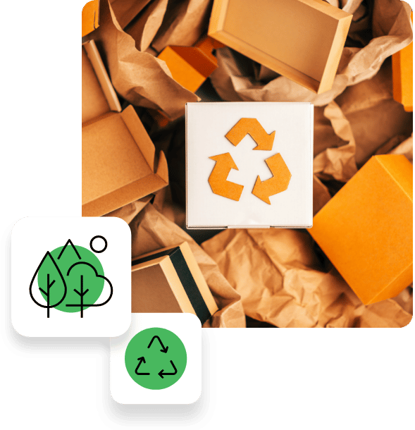 Environmentally friendly recycling symbols