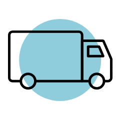 A graphic of a box truck.