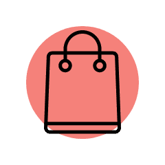 Shopping bag icon