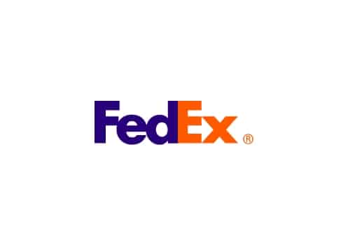 The FedEx logo.