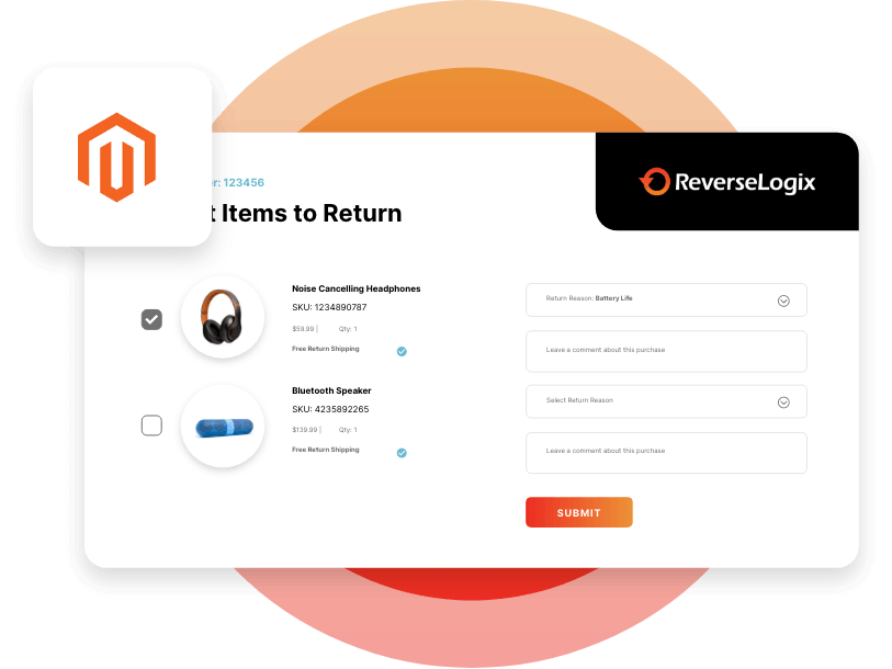 eCommerce Magento platform screen