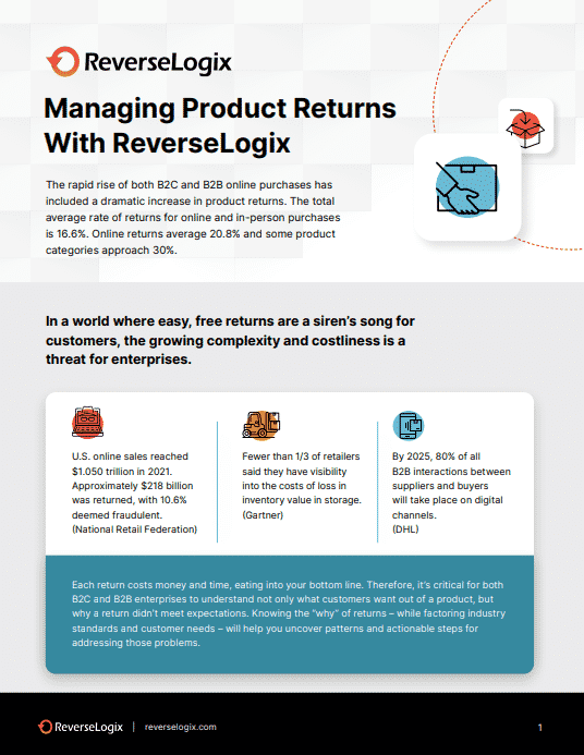 Managing Product Returns datasheet