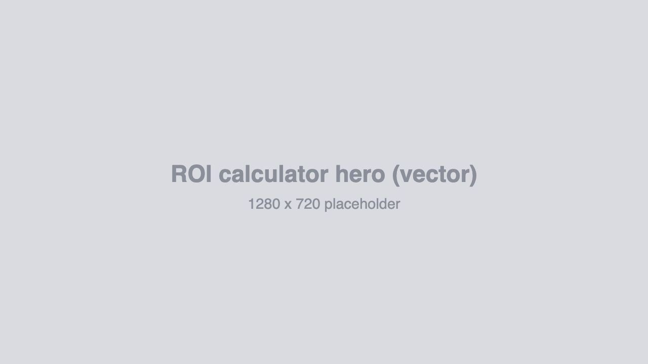 Returns ROI calculator showing estimated labor savings from returns management software
