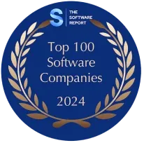 The Software Report Top 100 Software Companies 2024 badge