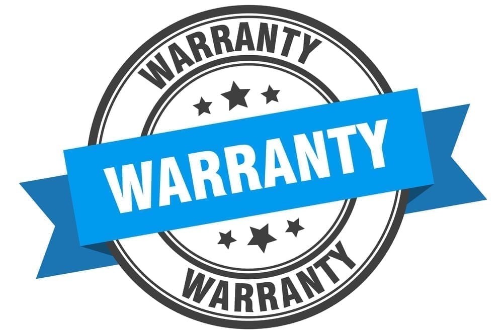 Graphic of warranty stamp.